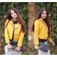 2018 New Autumn Winter Fashion Bright Colors Good Quality Ladies Basic Street Women Short PU Leather Jacket S-XL FREE Accessorie32799450223