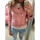 2018 New Autumn Winter Fashion Bright Colors Good Quality Ladies Basic Street Women Short PU Leather Jacket S-XL FREE Accessorie