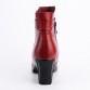 2018 New High-heeled Genuine Leather Women Winter Boots with Warm Plush Ladies Shoes Martin Boots High-quality Female Snow Boots32843218444
