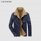 CARANFEIR Mens Leather Jackets Men Jacket PU Business Casual Plus Thick Warm Wide-Collared Winter Faux Biker Coats Windproof 3XL32910462618