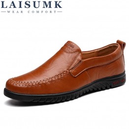 LAISUMK Brand Minimalist Design 100% Genuine Suede Leather Mens Leisure Flat Brand Spring Formal Casual Dress Flat Oxford Shoes