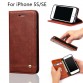 Luxury Brand For iPhone SE Leather Case Ultra Slim Original Case with Card Holders Retro Flip Cover Wallet Case For iPhone 5S 532721911477