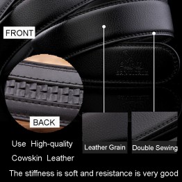 Men's Belts for Business man Strap Real Leather automatic ratchetable Good quality New Designer Buckles gifts as Valentine's Day