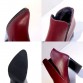 Shuangxi.jsd Women Ankle Boots 2018 Luxury Design Black Non-slip High heels Short Boots Plus Size High Quality Woman Shoes