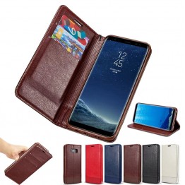 Slim Card Holder Flip Cover Case for Samsung Galaxy S9 S8 Plus S6 Edge Plus Leather Case for Samsung Galaxy S7 Edge Note 5 8 9 