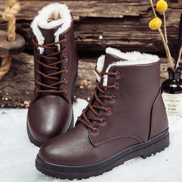 Snow boots women 2018 short plush designer ankle boots for women winter boot warm shoes non-slip