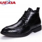 UEXIA Pointed Toe Microfiber Formal Business Dress High Top Crocodile Pattern Oxfords Boots For Men Designer Luxury Men Shoes32835018821